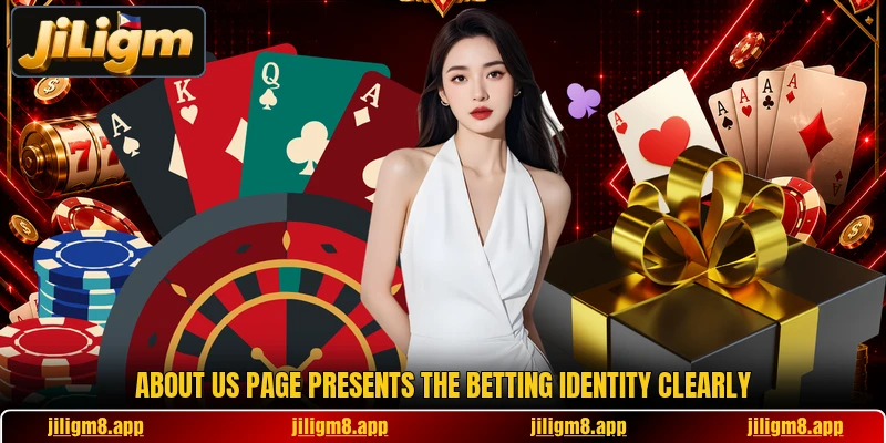 About us page presents the betting identity clearly