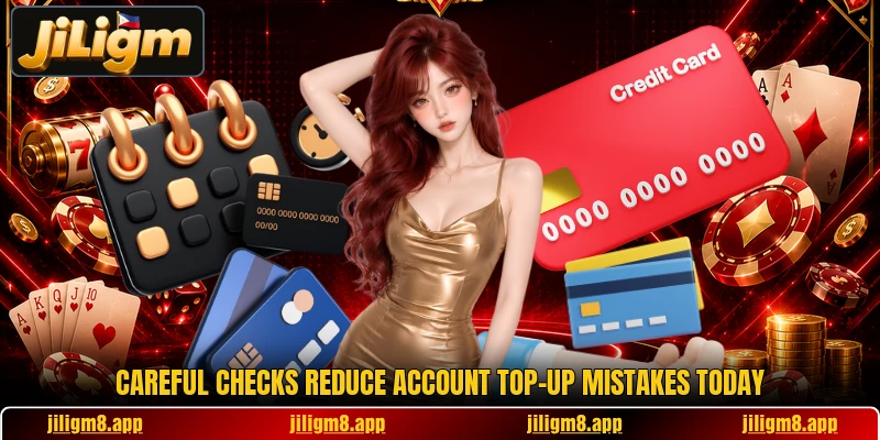 Careful checks reduce account top-up mistakes today Careful checks reduce account top-up mistakes today
