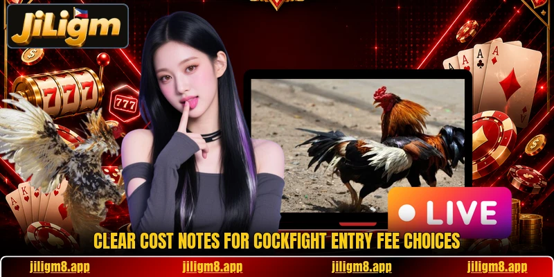 Clear cost notes for Cockfight Entry Fee choices