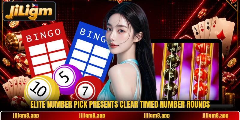 Elite Number Pick presents clear timed number rounds