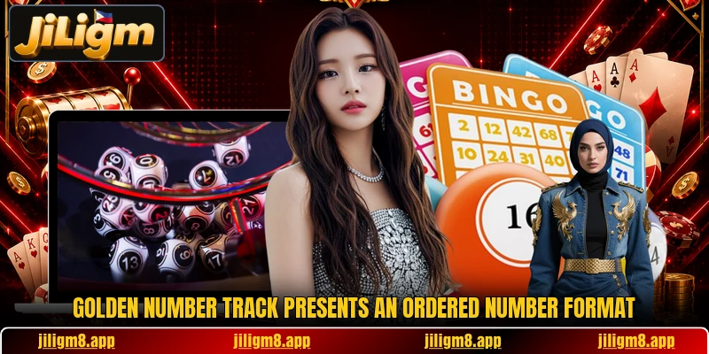 Golden Number Track presents an ordered number format Golden Number Track presents an ordered number format