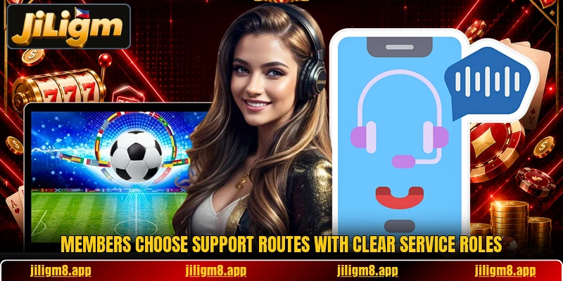 Members choose support routes with clear service roles Members choose support routes with clear service roles