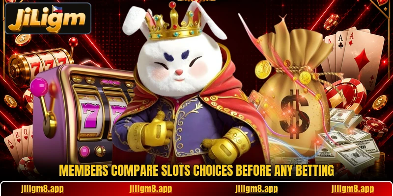 Members compare slots choices before any betting Members compare slots choices before any betting