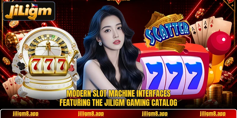 Modern slot machine interfaces featuring the jiligm gaming catalog