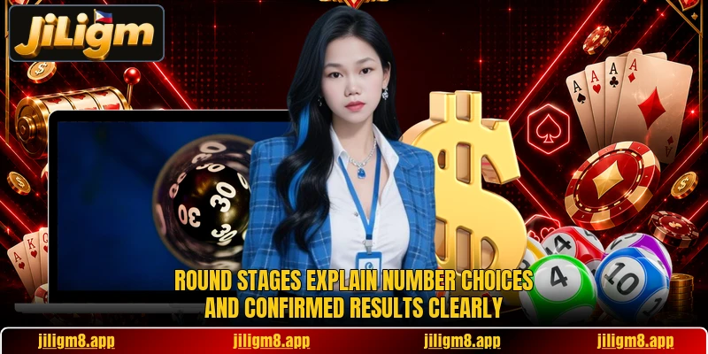 Round stages explain number choices and confirmed results clearly