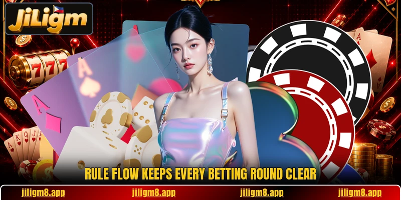 Rule flow keeps every betting round clear Rule flow keeps every betting round clear