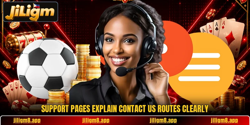 Support pages explain contact us routes clearly Support pages explain contact us routes clearly