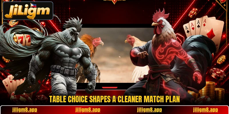 Table choice shapes a cleaner match plan Table choice shapes a cleaner match plan